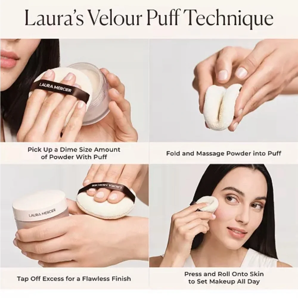 Laura Mercier Divinely Flawless Translucent Loose Setting Powder & Puff Set